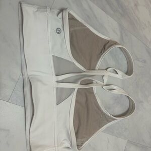 lululemon athletica white  Sports Bra size 8